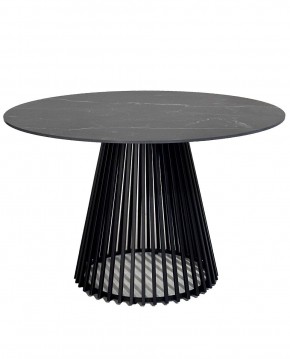 Стол TERNI 120 MATT BLACK MARBLE SOLID CERAMIC Черный мрамор матовый, керамика /Черн.каркас, ®DISAUR в Новом Уренгое - novyy-urengoy.mebel24.online | фото 3