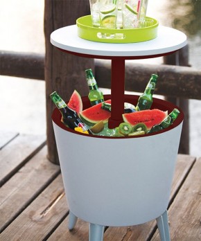 Столик-холодильник COOL BAR крем-шоколад в Новом Уренгое - novyy-urengoy.mebel24.online | фото 2