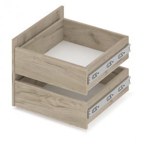 СТОУН С22 Шкаф 2-х створчатый с ящиками (серый дуб/белый) в Новом Уренгое - novyy-urengoy.mebel24.online | фото 4