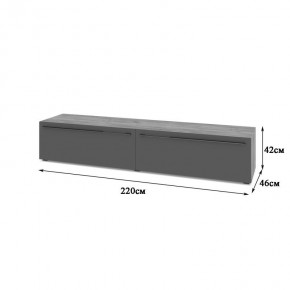 СТОУН С72 Тумба ТВ (золотой дуб/графит) в Новом Уренгое - novyy-urengoy.mebel24.online | фото 2