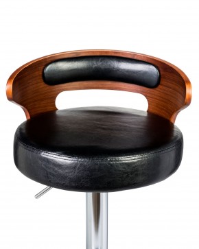 Стул барный DOBRIN FRED, коричневое дерево, чёрный в Новом Уренгое - novyy-urengoy.mebel24.online | фото 7