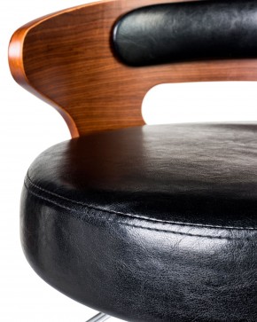 Стул барный DOBRIN FRED, коричневое дерево, чёрный в Новом Уренгое - novyy-urengoy.mebel24.online | фото 8