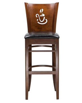Стул барный DOBRIN JERRY BAR, шоколад, чёрный в Новом Уренгое - novyy-urengoy.mebel24.online | фото 4