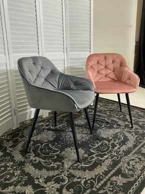 Стул BREEZE BLUVEL-14 GREY, велюр / черный каркас М-City в Новом Уренгое - novyy-urengoy.mebel24.online | фото 4