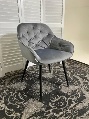 Стул BREEZE BLUVEL-14 GREY, велюр / черный каркас М-City в Новом Уренгое - novyy-urengoy.mebel24.online | фото 6