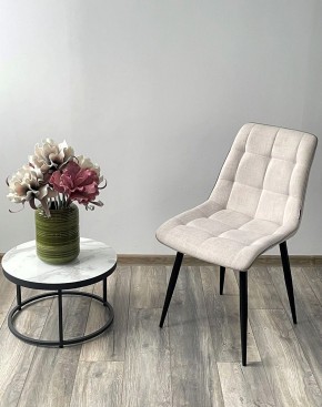 Стул CHIC HE622-01/ HE622-05 топленое молоко, ткань/ черный каркас М-City в Новом Уренгое - novyy-urengoy.mebel24.online | фото 3