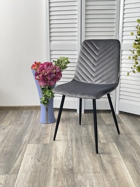 Стул DUKE BLUVEL-14 GREY, велюр / черный каркас М-City в Новом Уренгое - novyy-urengoy.mebel24.online | фото 4