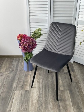 Стул DUKE BLUVEL-14 GREY, велюр / черный каркас М-City в Новом Уренгое - novyy-urengoy.mebel24.online | фото 5