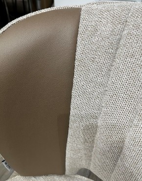 Стул HERMES WZ2042-02 светло-бежевый фактурный велюр/ HK017-31 серо-коричневый PU, М-City в Новом Уренгое - novyy-urengoy.mebel24.online | фото 2
