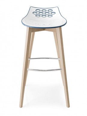 Стул JAM W CB/1487, ash.P12 smoke/ P799-P12P WHITE/ GLOSSY SKY BLUE в Новом Уренгое - novyy-urengoy.mebel24.online | фото