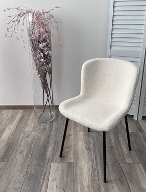 Стул RIYA UF992-01 Белый, teddy / черный каркас М-City в Новом Уренгое - novyy-urengoy.mebel24.online | фото 5