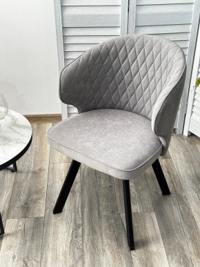 Стул SKAT 360 град. поворот. B22 Серый, велюр / черный каркас, М-City в Новом Уренгое - novyy-urengoy.mebel24.online | фото 3