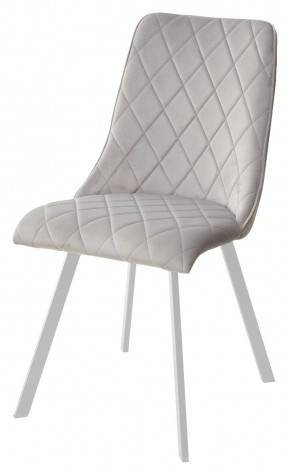 Стул TYCOON BLUVEL-03 LIGHT GREY / белый каркас М-City в Новом Уренгое - novyy-urengoy.mebel24.online | фото 1