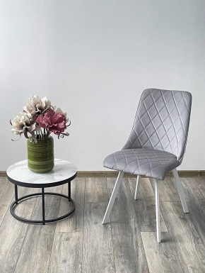 Стул TYCOON BLUVEL-03 LIGHT GREY / белый каркас М-City в Новом Уренгое - novyy-urengoy.mebel24.online | фото 2