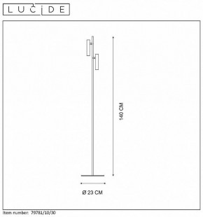 Торшер Lucide Philon 79781/10/30 в Новом Уренгое - novyy-urengoy.mebel24.online | фото 4