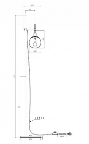 Торшер Maytoni Erich MOD221-FL-01-N в Новом Уренгое - novyy-urengoy.mebel24.online | фото 3