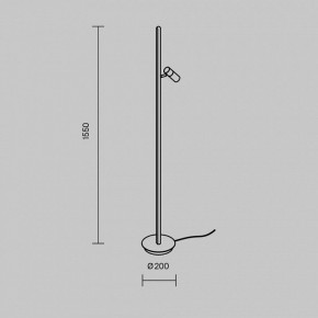 Торшер Maytoni Thin MOD395FL-L28BS3K в Новом Уренгое - novyy-urengoy.mebel24.online | фото 4