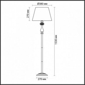 Торшер Odeon Light Gaellori 3393/1F в Новом Уренгое - novyy-urengoy.mebel24.online | фото 3