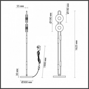 Торшер Odeon Light Magnet 5407/23FL в Новом Уренгое - novyy-urengoy.mebel24.online | фото 4