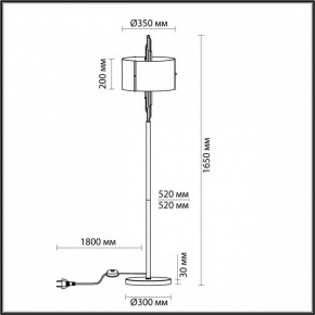 Торшер Odeon Light Margaret 4895/3F в Новом Уренгое - novyy-urengoy.mebel24.online | фото 5