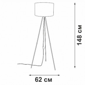 Торшер Vitaluce V2957 V2957-0/1P в Новом Уренгое - novyy-urengoy.mebel24.online | фото 4