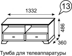 Тумба для телеаппаратуры Венеция 13 бодега в Новом Уренгое - novyy-urengoy.mebel24.online | фото 2