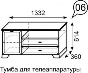 Тумба для телеаппаратуры Венеция 6 бодега в Новом Уренгое - novyy-urengoy.mebel24.online | фото 3