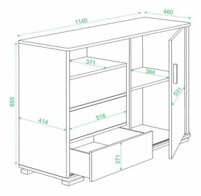 Тумба комбинированная Домино нельсон ТБ-45 в Новом Уренгое - novyy-urengoy.mebel24.online | фото 3