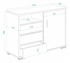 Тумба комбинированная Домино нельсон ТБ-45 НБЕ в Новом Уренгое - novyy-urengoy.mebel24.online | фото 3