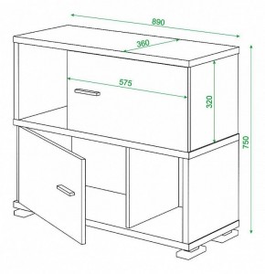 Тумба комбинированная Домино СБ-30/2 в Новом Уренгое - novyy-urengoy.mebel24.online | фото 3