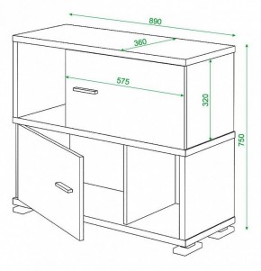 Тумба комбинированная Домино СБ-30/2 в Новом Уренгое - novyy-urengoy.mebel24.online | фото 3