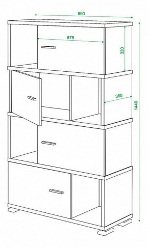 Тумба комбинированная Домино СБ-30/4 в Новом Уренгое - novyy-urengoy.mebel24.online | фото 2