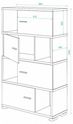 Тумба комбинированная Домино СБ-30/4 в Новом Уренгое - novyy-urengoy.mebel24.online | фото 3