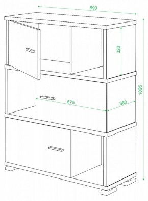 Тумба комбинированная СБ-30/3 в Новом Уренгое - novyy-urengoy.mebel24.online | фото 2