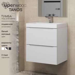 Тумба под раковину Uperwood Tanos 90 см, подвесная, белая матовая в Новом Уренгое - novyy-urengoy.mebel24.online | фото 6
