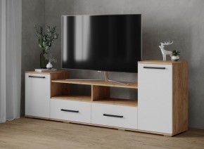 Тумба ТВ Парус-2 дуб крафт золотой/белый в Новом Уренгое - novyy-urengoy.mebel24.online | фото