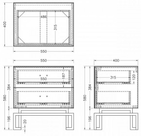 Тумбочка KFG085-NI в Новом Уренгое - novyy-urengoy.mebel24.online | фото 5