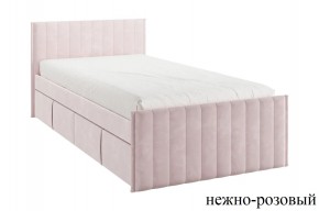 ТВИКС Кровать с ящиками 900 (нежно-розовый) в Новом Уренгое - novyy-urengoy.mebel24.online | фото