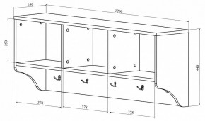 Вешалка-полка ДримСтар ДС-30 в Новом Уренгое - novyy-urengoy.mebel24.online | фото 2