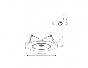 Встраиваемый светильник Arte Lamp Kaus A4761PL-1WH в Новом Уренгое - novyy-urengoy.mebel24.online | фото 3