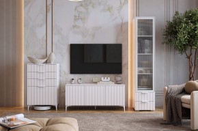 ЗЕФИР Гостиная К1 (белое дерево/белый муар) в Новом Уренгое - novyy-urengoy.mebel24.online | фото 1